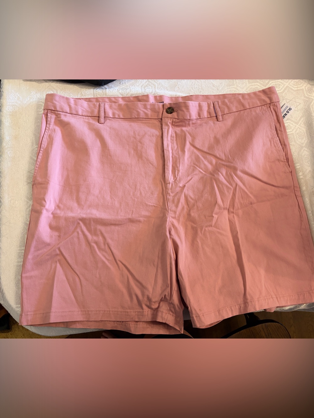 Men’s Pink Stretch Cotton Shorts